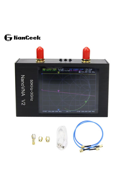Choice محلل شبكة متجهية HamGeek NanoVNA V2 أسود اللون، بتردد 50 كيلوهرتز - 3 ...