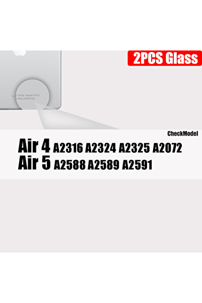 Choice air 4 air 5 2pcs Clear Tempered Glass For Ipad 9 8 7 6 5 9th Generatio...