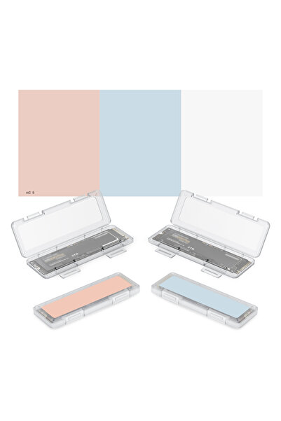 Choice WHITE 4 PCS Clear Plastic Individual M.2 SSD Storage Case For M.2 2280 2260 2242 2230 SSD Hard Drive