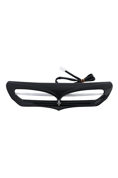 Choice1 black Motorcycle Batwing Fairing Vent Trim Accent LED Light For Harle...