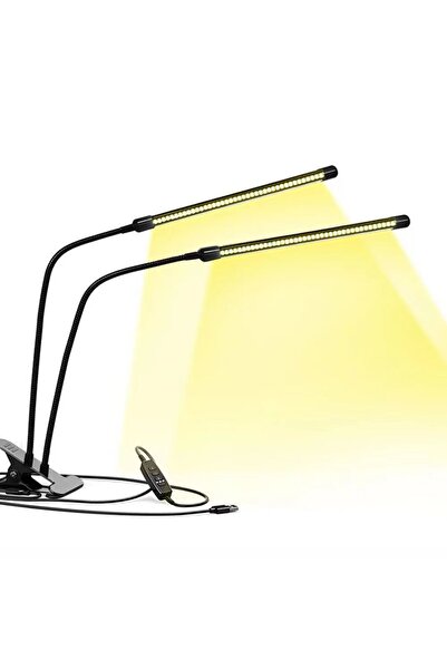 Choice مصباح نمو نباتي LED بمنفذ USB ورأسين، مزود بوحدة تحكم، طيف كامل 3000 كلفن.