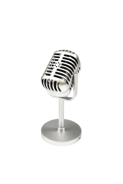 Choice Golden Retro Microphone Prop Classic Plastic Microphone Party Favors L...