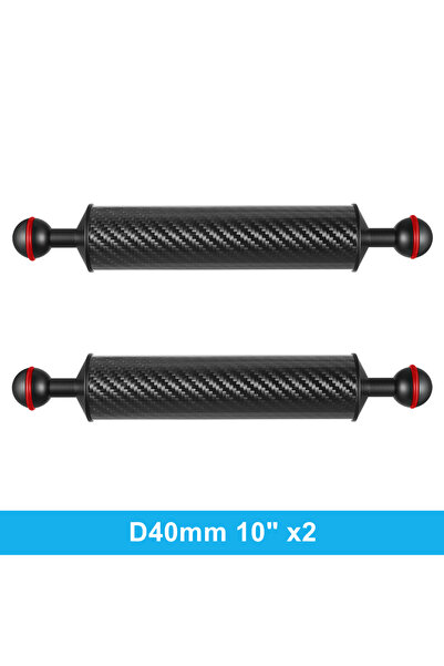 Choice ذراعان عائمان من ألياف الكربون بقطر 40 مم (10 بوصات) لحامل صينية الغوص...