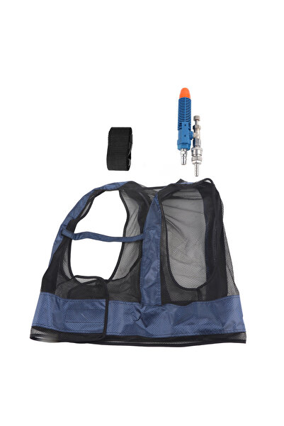 Choice Blue Cooling Vest Welding Steel Air Compressed Cooling Vest Freely Adjustable Eddy Tube Air Conditio