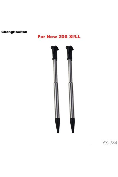 Choice black 2pcs New Metal Telescopic Stylus Touch Pen For New 2DS XL / LL Touch Screen Replacement Repair