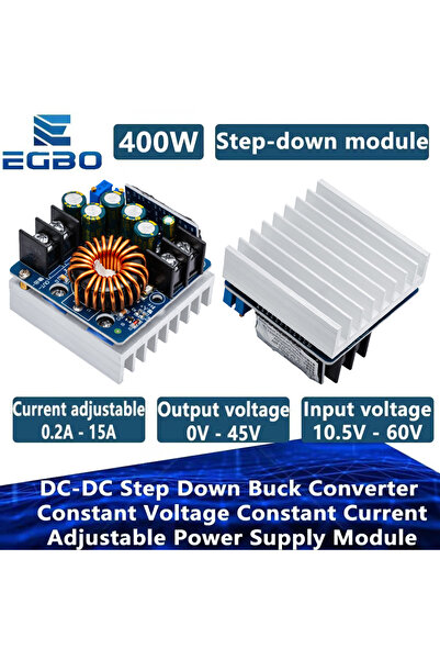 Choice DC-DC 400W 15A Step Down Buck Converter DC 10V-60V To 0-45V Constant V...