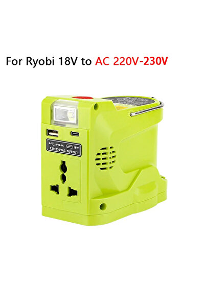 Choice AC 220V 200W Power Inverter Generator for Ryobi 18V Lithium Battery,DC...