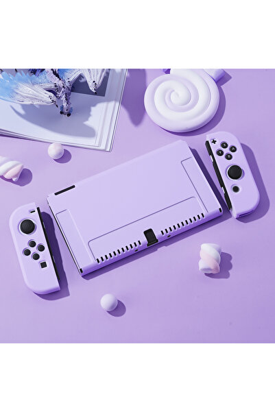 Choice جراب حماية بنفسجي لجهاز نينتندو سويتش، متوافق مع جهاز نينتندو سويتش OLED وجهاز نينتندو سويتش.