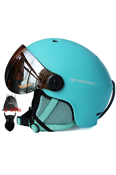 Choice خوذة تزلج بلو مون متوسطة الحجم، مصبوبة بشكل متكامل من البولي كربونات و...