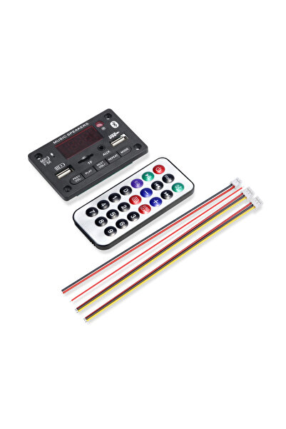 Choice black Bluetooth 5.0 MP3 WMA Decoder Board DC 12V Wireless Car Audio USB TF FM Radio Module Color Scr