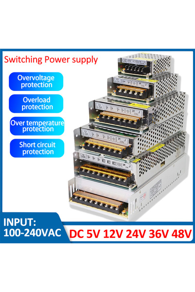 Choice26 مزود طاقة 12 فولت، 33 أمبير، 400 واط، 100-240 فولت، 5 فولت، 12 فولت،...