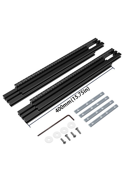 Choice مجموعة ماكينة تشذيب 400 مم، دليل حفر الأخدود متعدد الوظائف، دعامة قابلة للتعديل أ