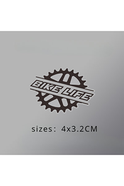 Choice ملصقات دراجة سوداء قطعة واحدة من Bike Life، ملصق فينيل لتزيين إطار الد...