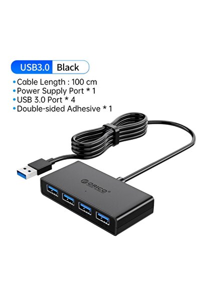 Choice1 Orico USB HUB 100CM ORICO Hub USB 4 Ports Multi USB 3.0 Hub USB Split...