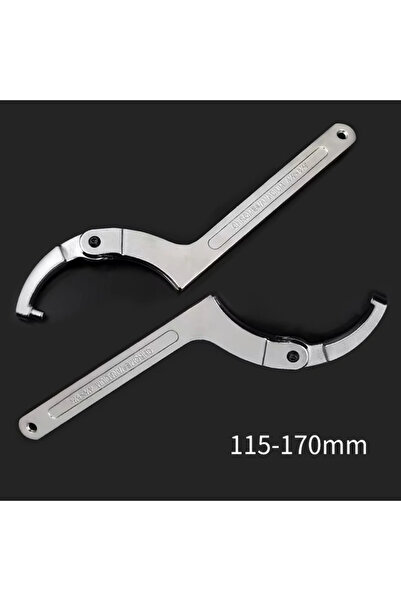 choice2 Flat Head 115-170mm Hook Spanner Adjustable Universal Wrench Set Roun...
