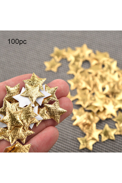 Choice 100 قطعة من النجوم الذهبية/الفضية مقاس 20×20 مم لتزيين حفلات الكريسماس...