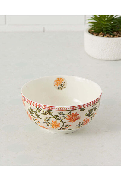 REDTAG Orange Floral Cereal Bowl