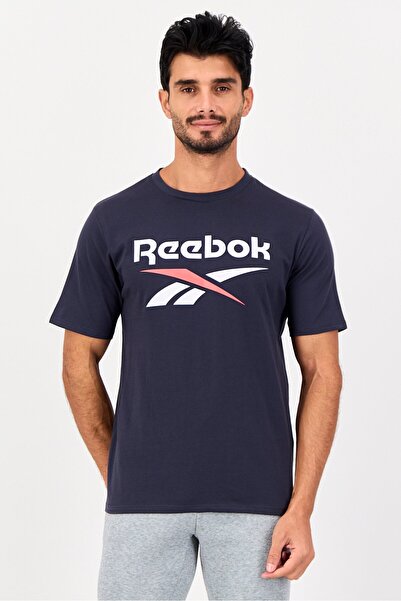 Reebok Men Sportswear Fit Short Sleeve Training T-Shirt, Navy