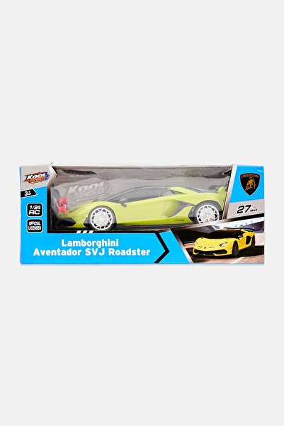 KOOL SPEED Lamborghini Aventador SVJ Roadster Remote Control Car, Yellow