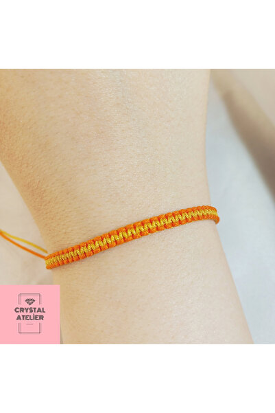 Crystal Atelier سوار راكب الأمواج منسوج بلونين للجنسين - سوار مكرامية هدية - ...