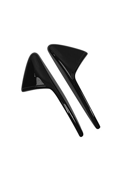 Choice bright black For Tesla Model 3/Y Side Camera Protection Cover Carbon Fiber Fender Trim Cover Car Mod