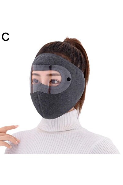 Choice قناع شتوي مقاوم للرياح، مصنوع من الصوف السميك الدافئ، يسمح بمرور الهوا...