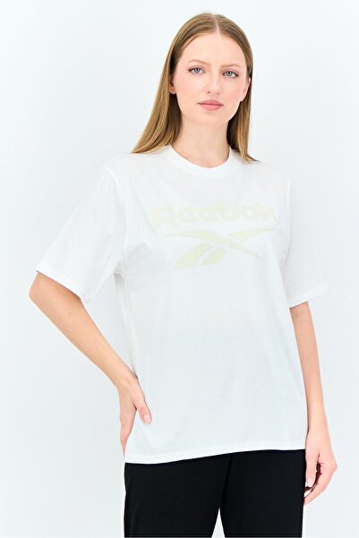 Reebok Women Sportswear Fit Short Sleeve Training T-Shirt, White