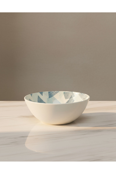 REDTAG Blue Printed Salad Bowl
