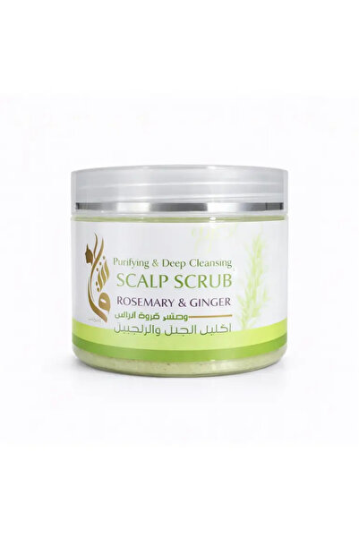 Ashq Beauty مقشر فروة الرأس بإكليل الجبل والزنجبيل
