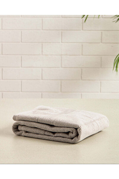 REDTAG Grey Textured Cotton Hand Towel
