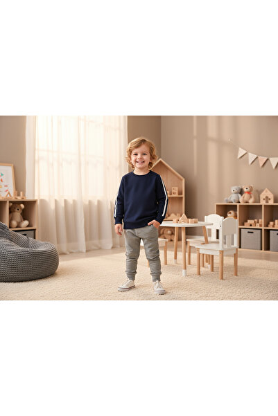 Akarslan Üç iplik şardonlu çoçuk sweatshirt