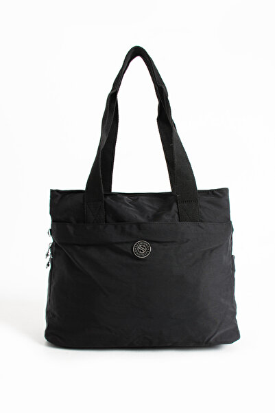 Sanmorris Women's Crinkle Fabric Large Shoulder Bag