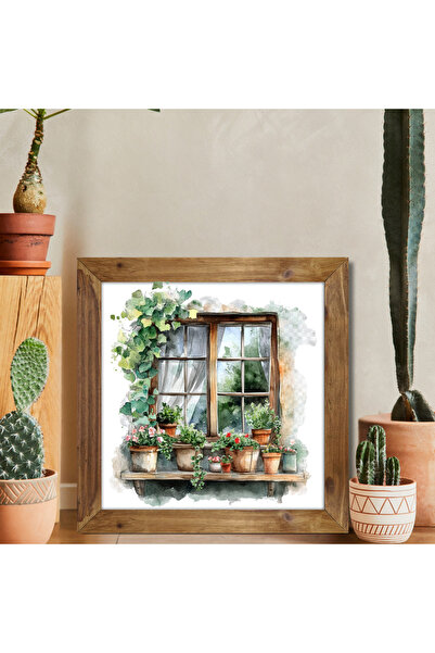 Tuba Decor Tablou pătrat cu rama din lemn