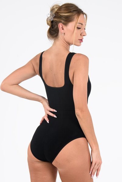 Leepsy Stitch-Free Seamless Thick Strap Snap-On Bodysuit – Slimming and Firming Slip Corset