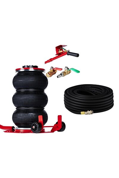 Kraft&dele Set cric pneumatic, KD470, 3,5 T, 150-400 mm, furtun pneumatic 20m