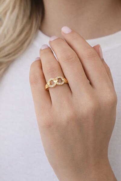 BY YASİN TOPÇU 💛 ✨   خاتم القلب الذهبي اللانهائي – قابل للتعديل ✨ 💛