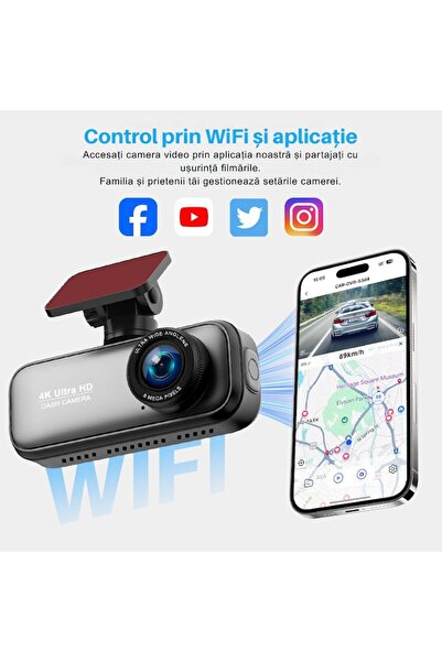 7 to 7 Cameră auto HD 4K V 26 C