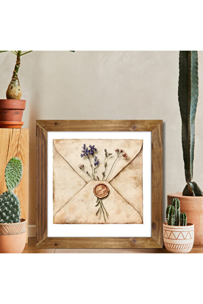 Tuba Decor Tablou pătrat cu rama din lemn