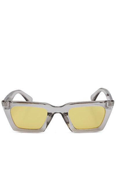 london Rag Women Full Rim Wayfarer Sunglasses in Grey Yellow
