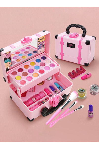 Generic مستحضرات تجميل وألعاب لعب للأطفال، طلاء أظافر للبنات، أحمر شفاه، طقم ...