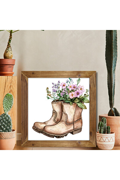 Tuba Decor Tablou pătrat cu rama din lemn