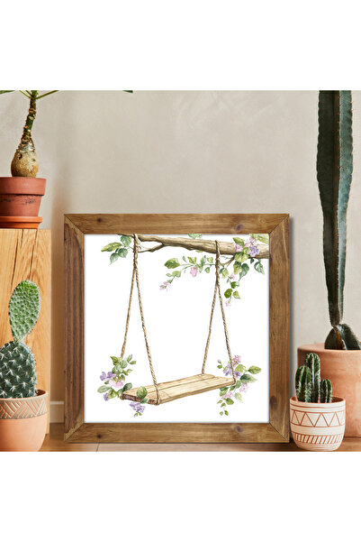 Tuba Decor Τετράγωνος πίνακας με ξύλινο πλαίσιο