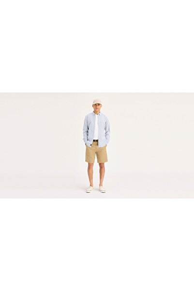 Dockers ULTIMATE SHORT NEW BRITISH KHAKI Pantaloni scurți verzi pentru bărbați - 85868
