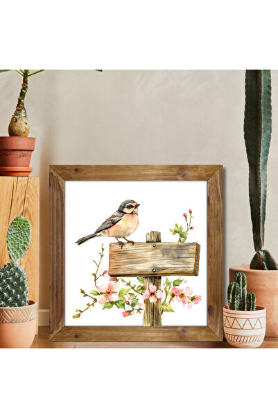 Tuba Decor Τετράγωνος πίνακας με ξύλινο πλαίσιο