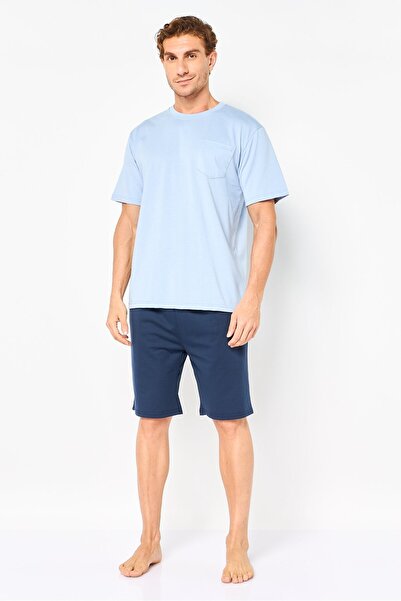 London Fog Men 2 Pieces Solid Shorts And T-Shirt Set, Multicolor