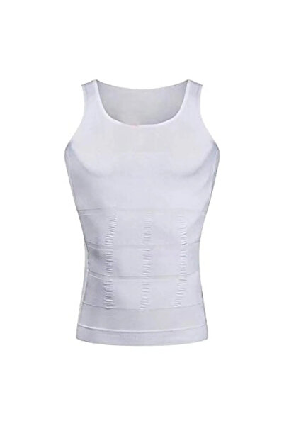 Knooz Fitness كنوز فيتنس مشد للجسم حراري رجالي ابيض L-XL