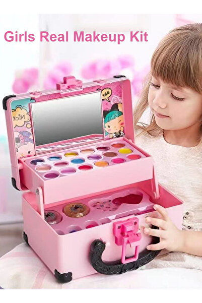 Generic مستحضرات تجميل وألعاب لعب للأطفال، طلاء أظافر للبنات، أحمر شفاه، طقم ...