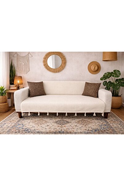 Doğa Buldan Püsküllü Koltuk Örtüsü 160x230 %100 Pamuk