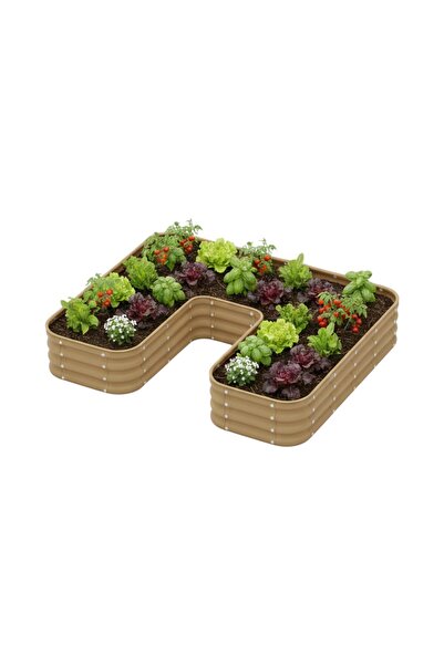 Bahçe kulesi Modüler Yükseltilmiş Bahçe Sebze Yatağı No:24 (165x140) Bej