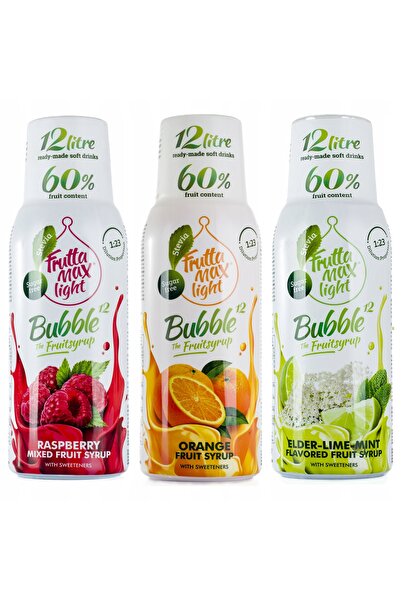 Other Set de 3 concentrate FruttaMax Zmeură+Portocală+Lime Mentă Liliac